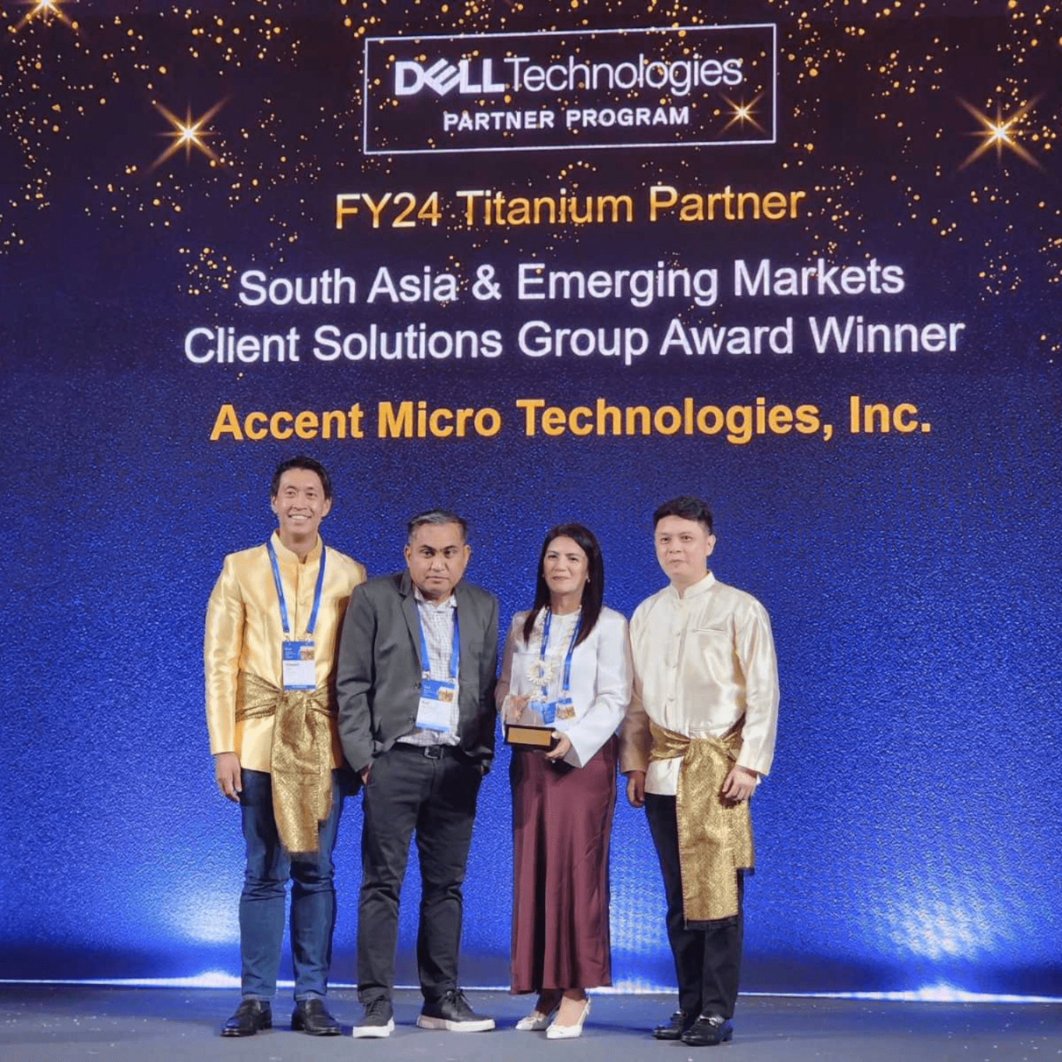 AMTI was honored the Titanium Partner South Asia & Emerging Markets Client Solutions Group Award from Dell Technologies